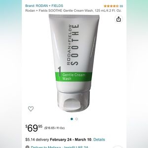 COPY - Rodan +fields soothe gentle cream wash